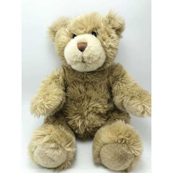 Build A Bear Classic Light Brown Shaggy Fur Bear Plush W/Outfit Pink Black Skirt - Picture 2 of 12